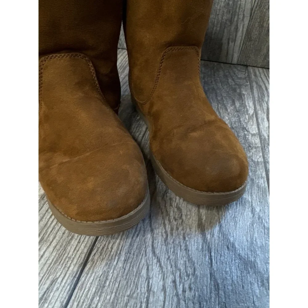 CAT & JACK Girls Winter Boots Tan SIZE 5